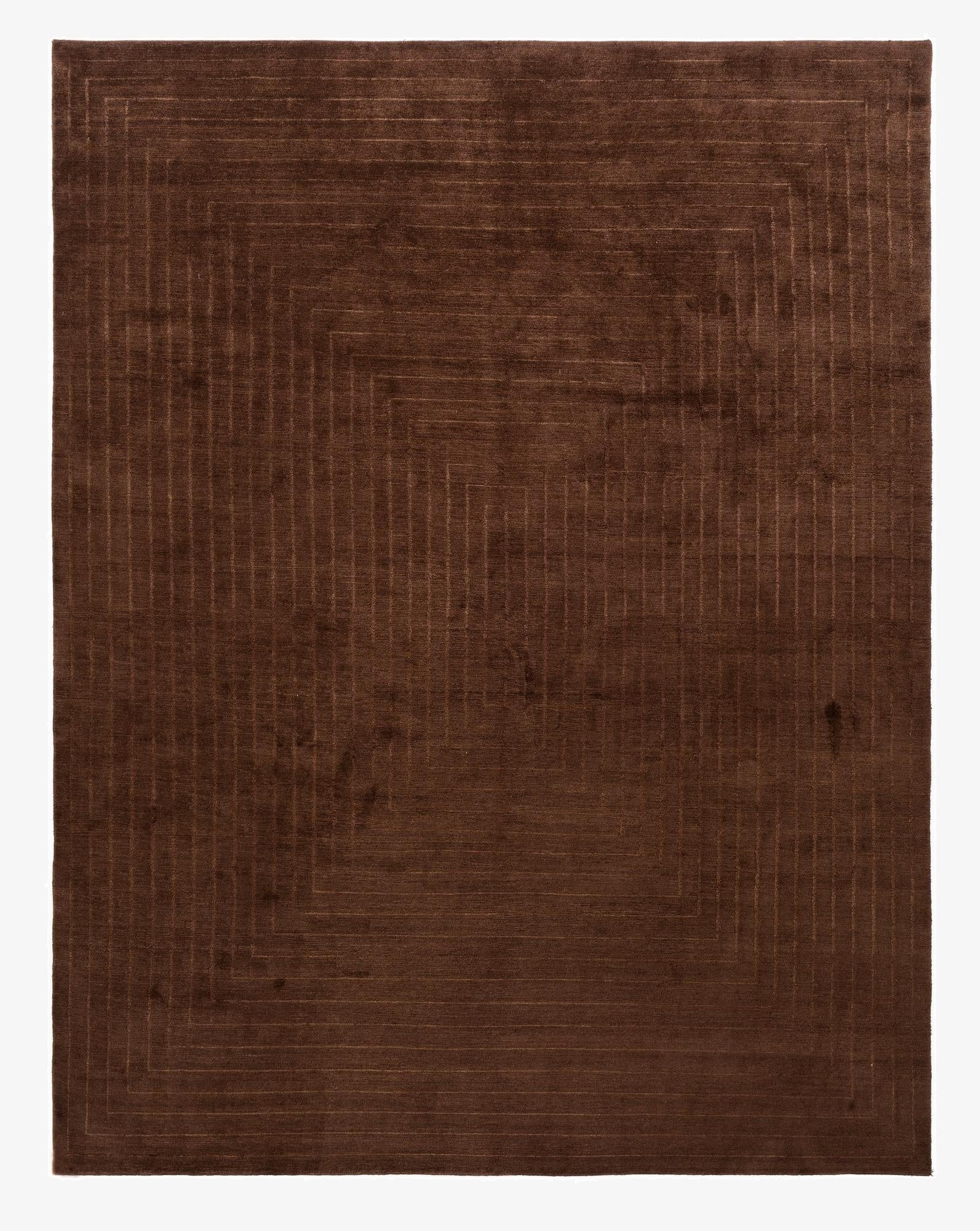  7' 8 x 9' 8 Modern Manshu Wool Rug