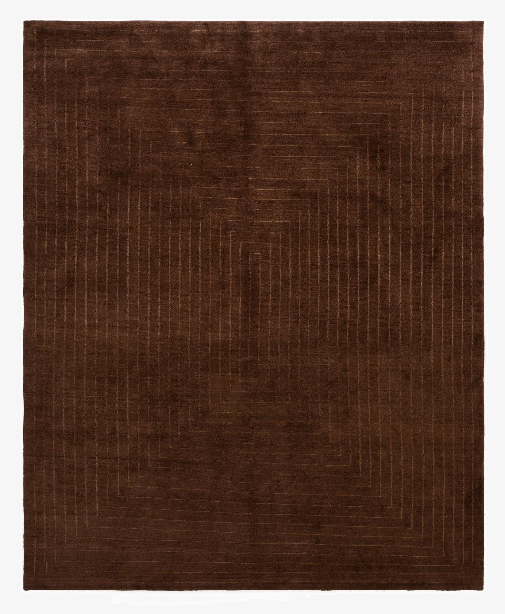  7' 8 x 9' 7 Modern Manshu Wool Rug