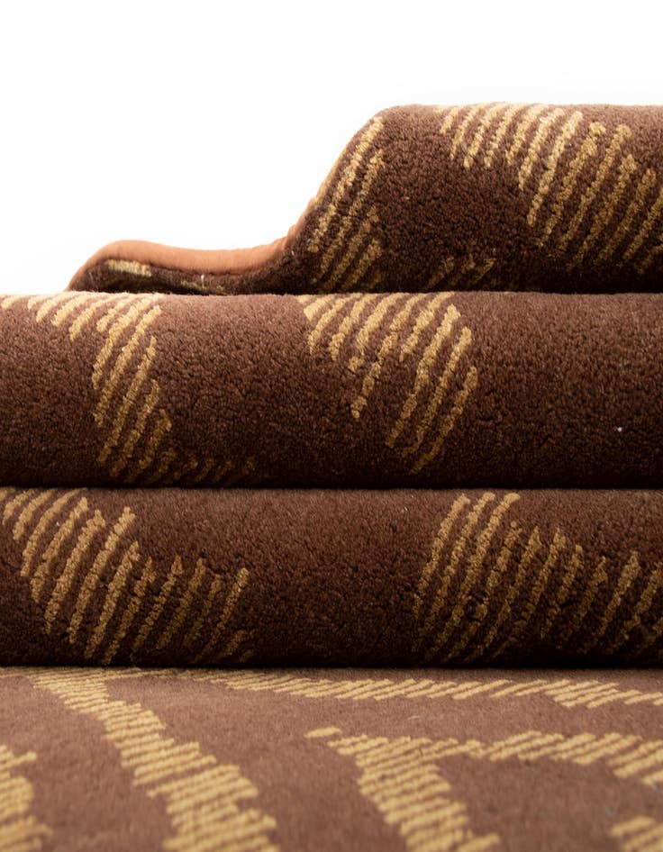 Detail image of  7' 7 x 9' 9  Hand Knotted Modern Nehmo Rug