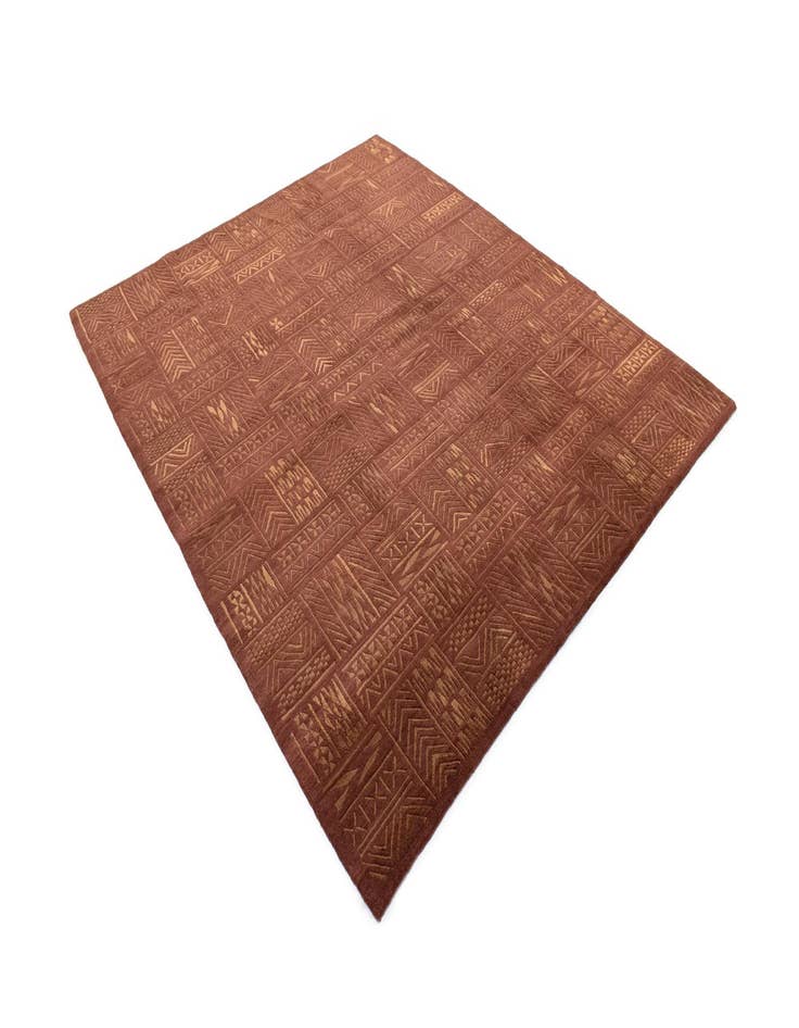 Detail image of 6' 7 x 7' 10 Hand Knotted Modern Roots Rug