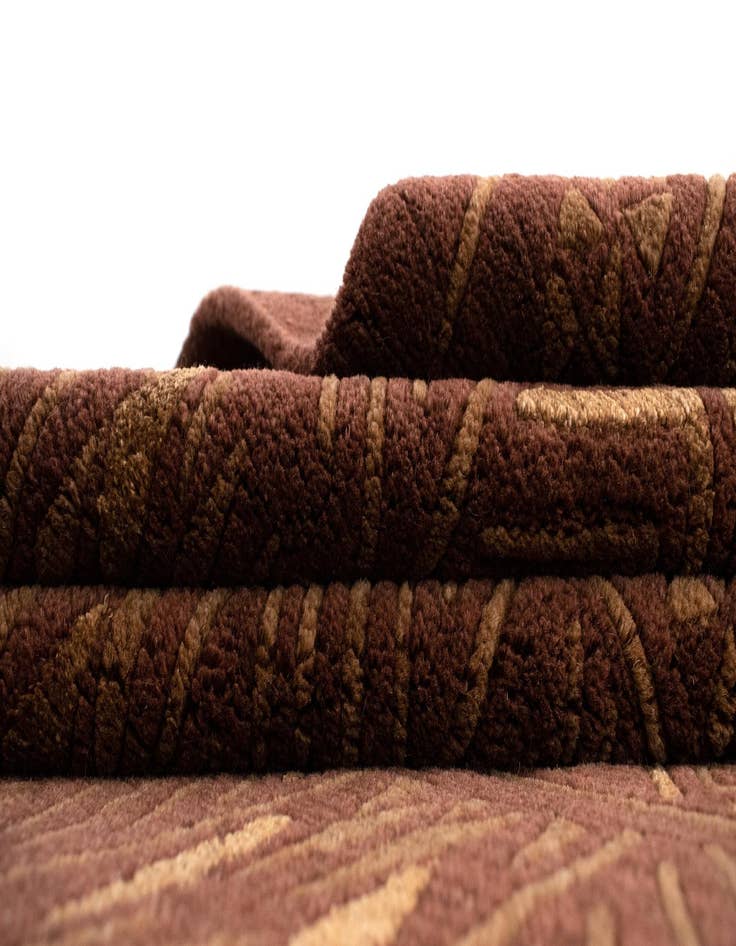 Detail image of 6' 7 x 7' 10 Hand Knotted Modern Roots Rug