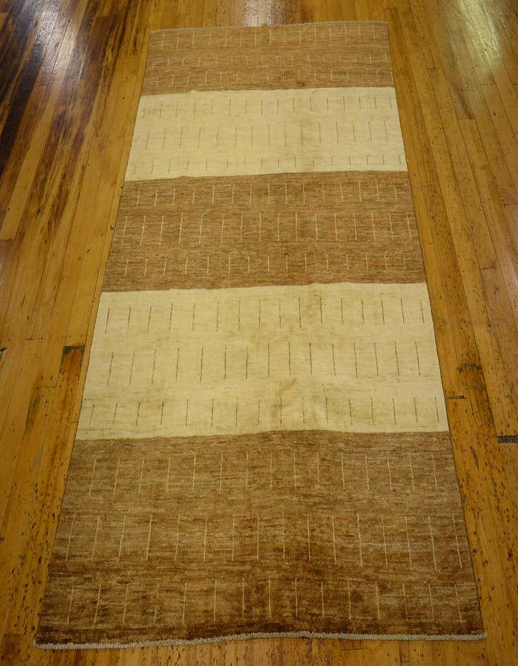 Detail image of  4' 10 x 6' 5  Hand Knotted Modern Ziegler Oriental Rug