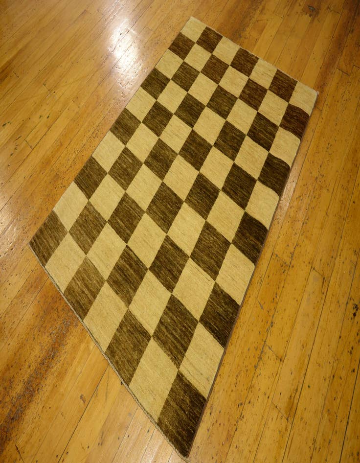 Detail image of  3' 5 x 4' 11  Hand Knotted Modern Ziegler Oriental Rug