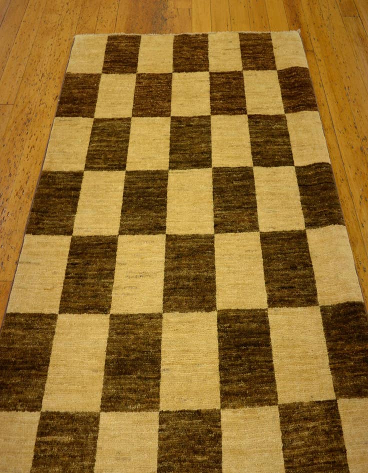 Detail image of  3' 5 x 4' 11  Hand Knotted Modern Ziegler Oriental Rug