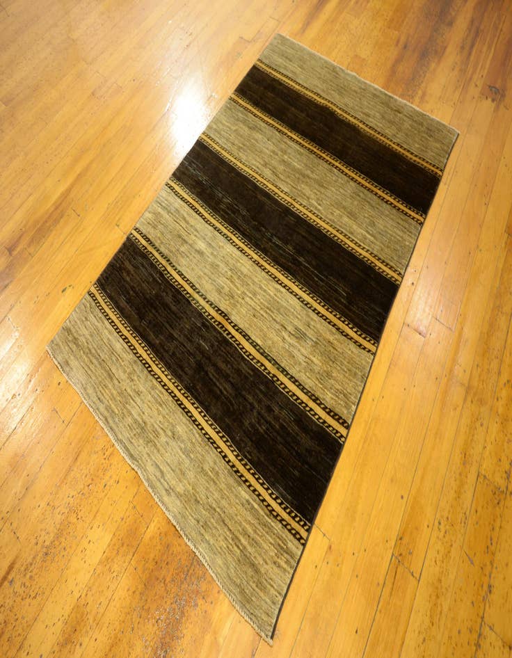 Detail image of  3' 11 x 5' 8  Hand Knotted Modern Ziegler Oriental Rug