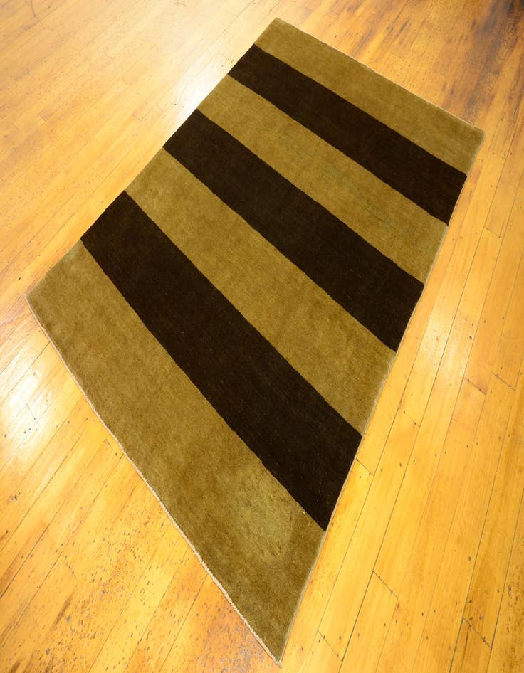 Detail image of  4' 10 x 6' 5  Hand Knotted Modern Ziegler Oriental Rug