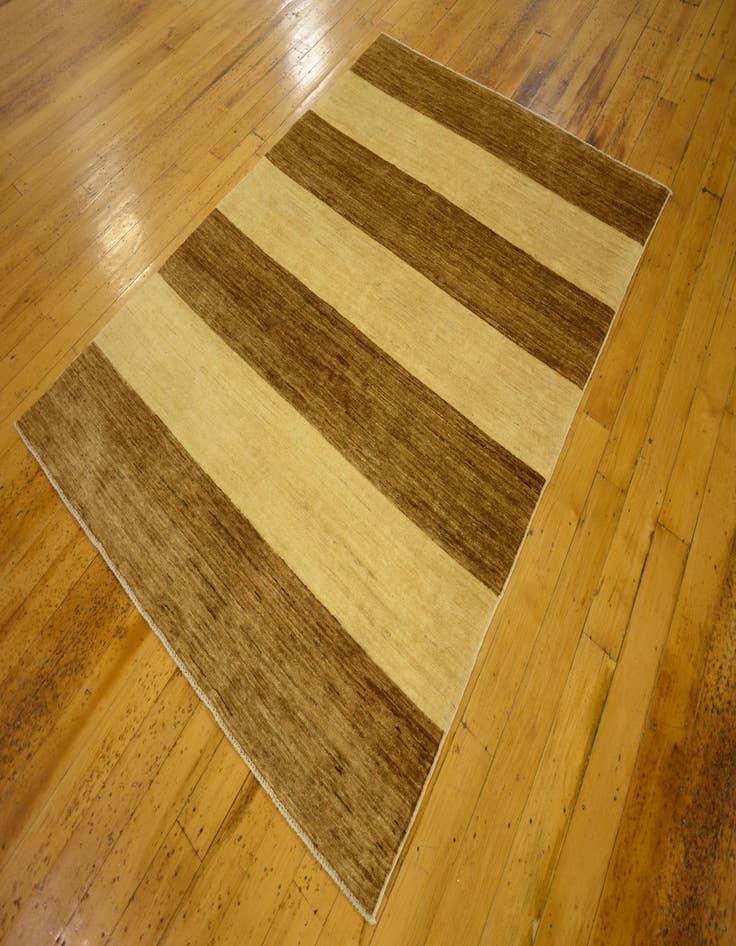 Detail image of  4' 9 x 6' 4  Hand Knotted Modern Ziegler Oriental Rug