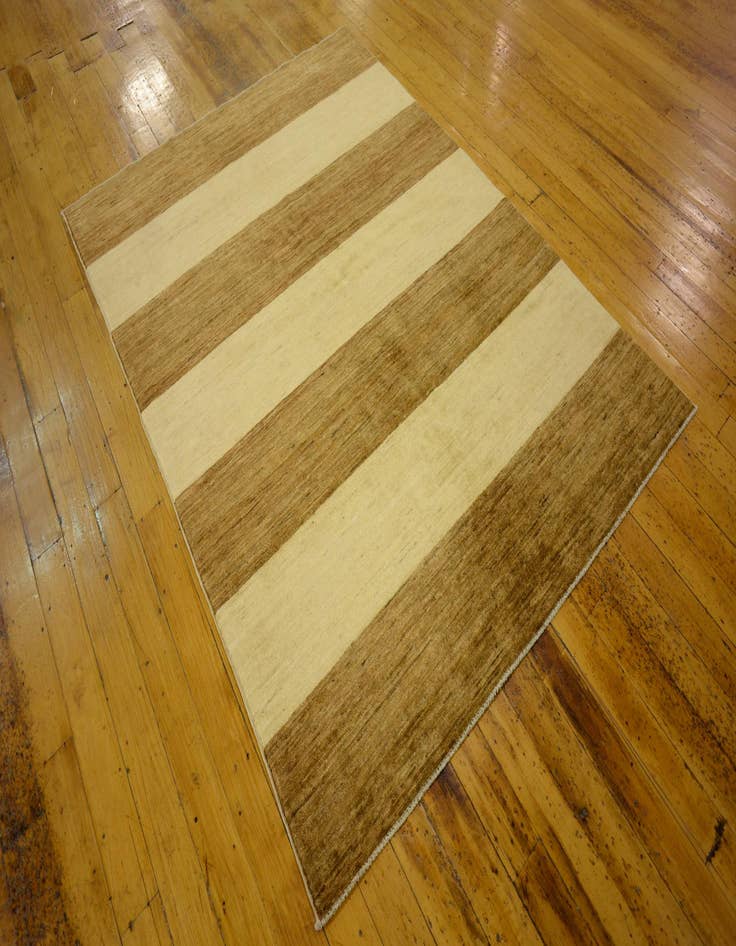 Detail image of  4' 9 x 6' 4  Hand Knotted Modern Ziegler Oriental Rug