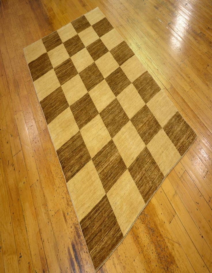 Detail image of  4' 2 x 6' 5  Hand Knotted Modern Ziegler Oriental Rug