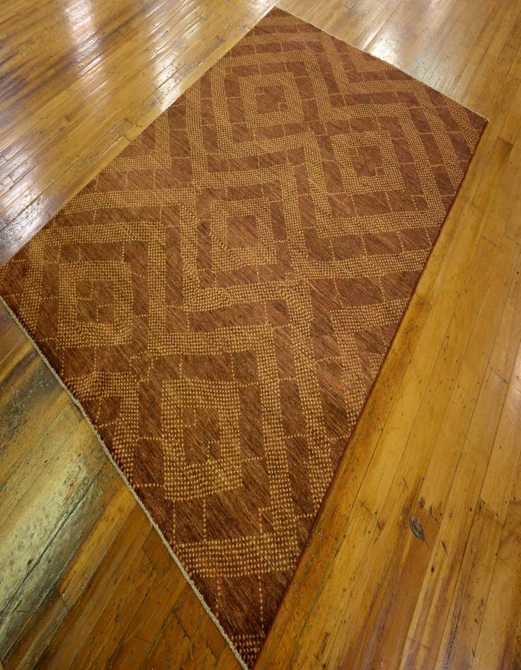 Detail image of  5' 7 x 7' 8  Hand Knotted Modern Ziegler Oriental Rug