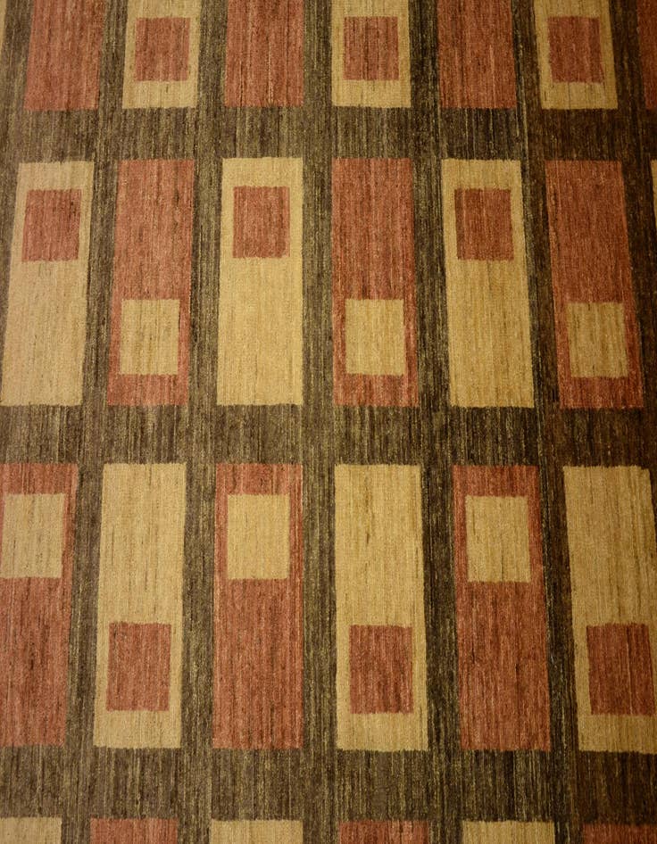 Detail image of  5' x 6' 7  Hand Knotted Modern Ziegler Oriental Rug