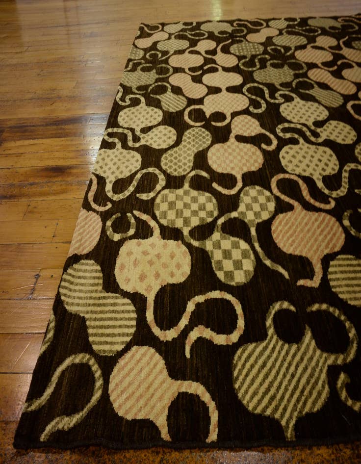 Detail image of  7' 8 x 9' 9  Hand Knotted Modern Ziegler Oriental Rug