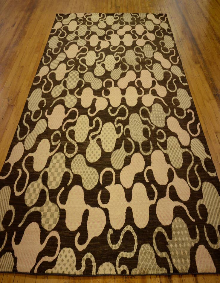 Detail image of  7' 7 x 9' 9  Hand Knotted Modern Ziegler Oriental Rug