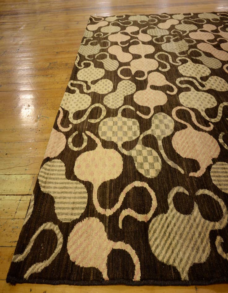 Detail image of  7' 7 x 9' 9  Hand Knotted Modern Ziegler Oriental Rug