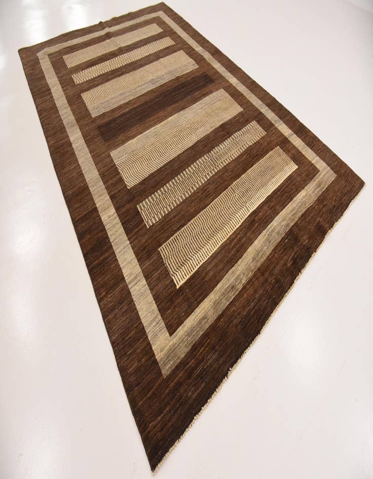 Detail image of  6' 7 x 9' 9  Hand Knotted Modern Ziegler Rug