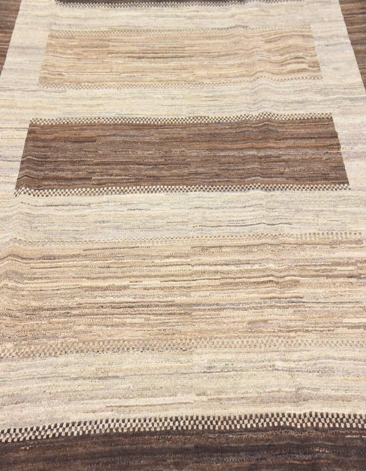 Detail image of  6' 8 x 9' 6  Hand Knotted Modern Ziegler Rug