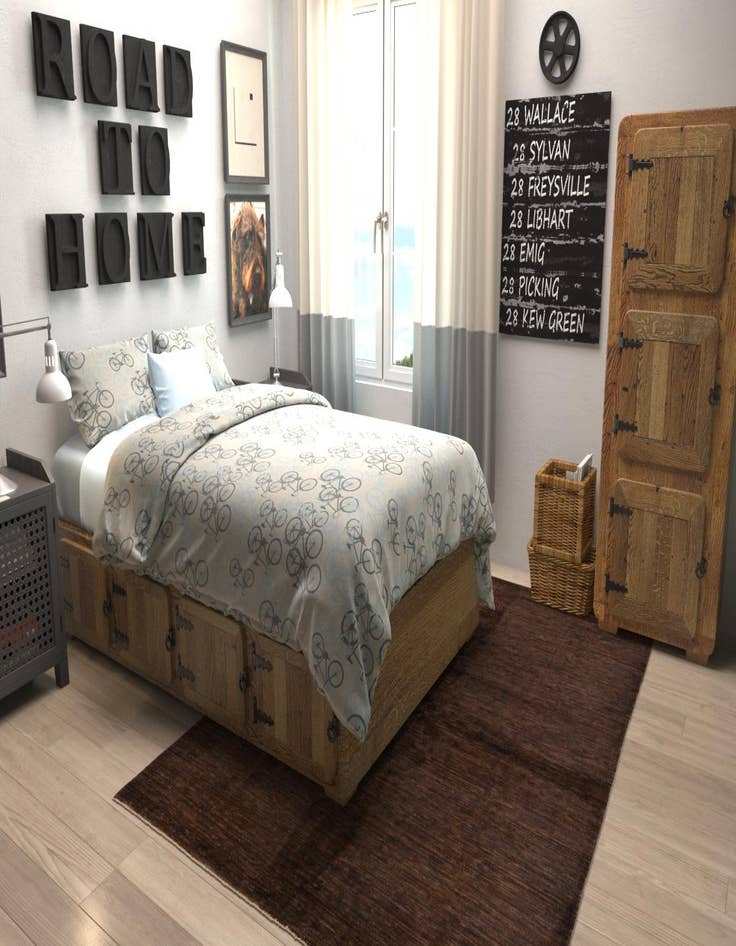 Detail image of  5' 7 x 7' 6  Hand Knotted Modern Ziegler Rug