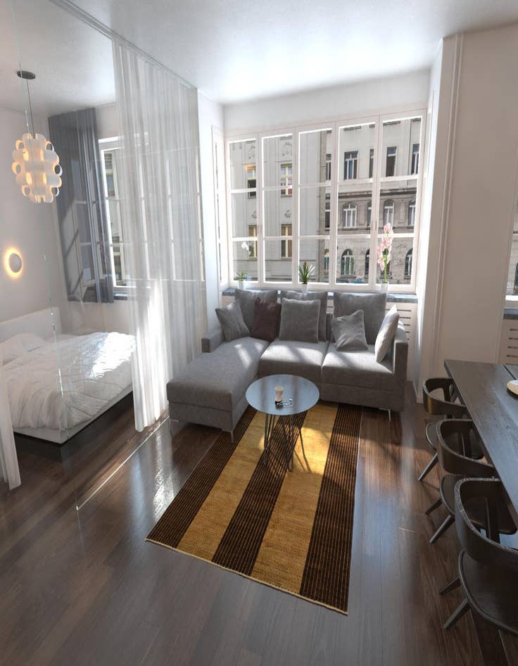 Detail image of  6' x 8' 8  Hand Knotted Modern Ziegler Rug