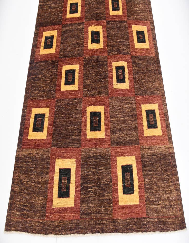 Detail image of  4' 8 x 7'  Hand Knotted Modern Ziegler Rug