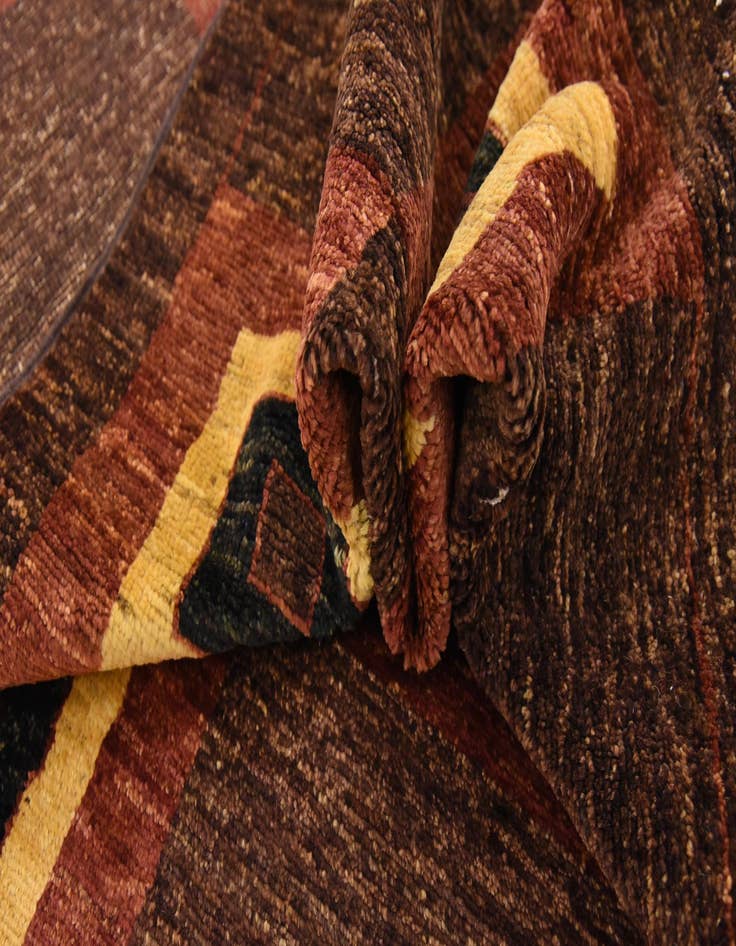 Detail image of  4' 8 x 7'  Hand Knotted Modern Ziegler Rug