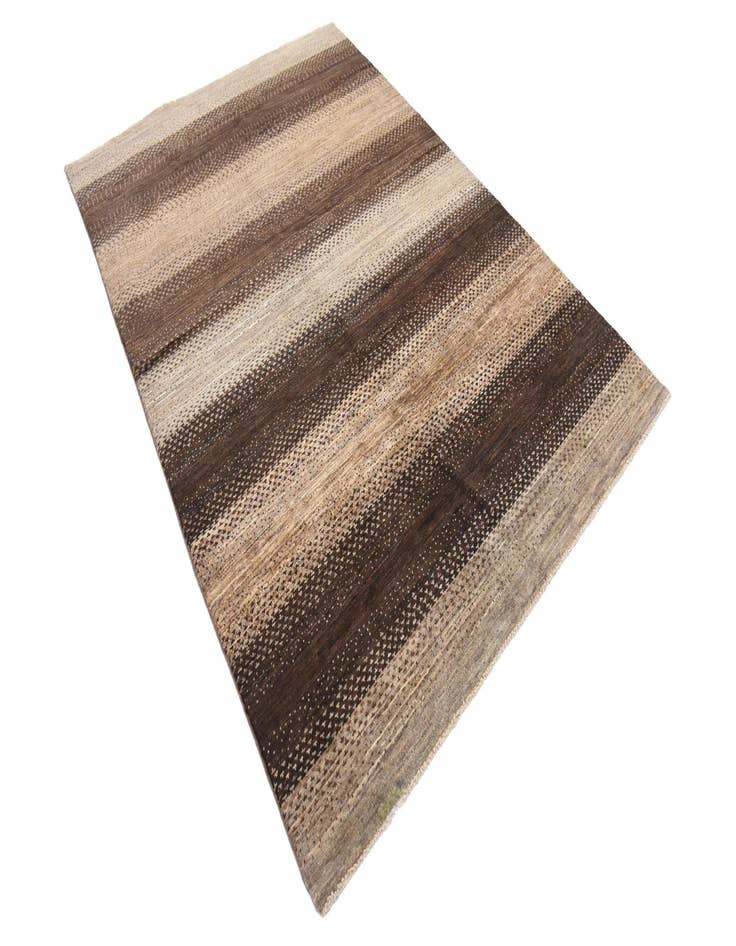 Detail image of  4' 10 x 7'  Hand Knotted Modern Ziegler Rug