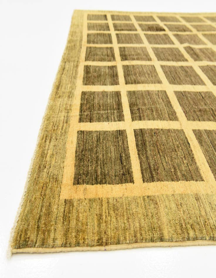 Detail image of  6' 6 x 9' 4  Hand Knotted Modern Ziegler Oriental Rug