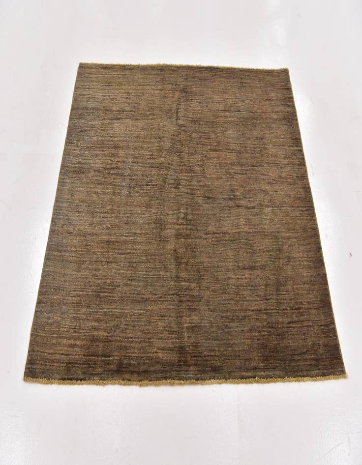 Detail image of  4' x 5'  Hand Knotted Modern Ziegler Oriental Rug