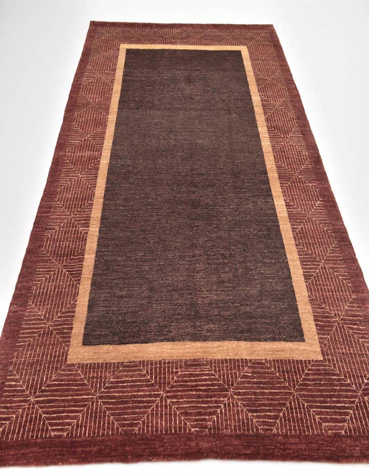 Detail image of  6' 2 x 9' 3  Hand Knotted Modern Ziegler Rug