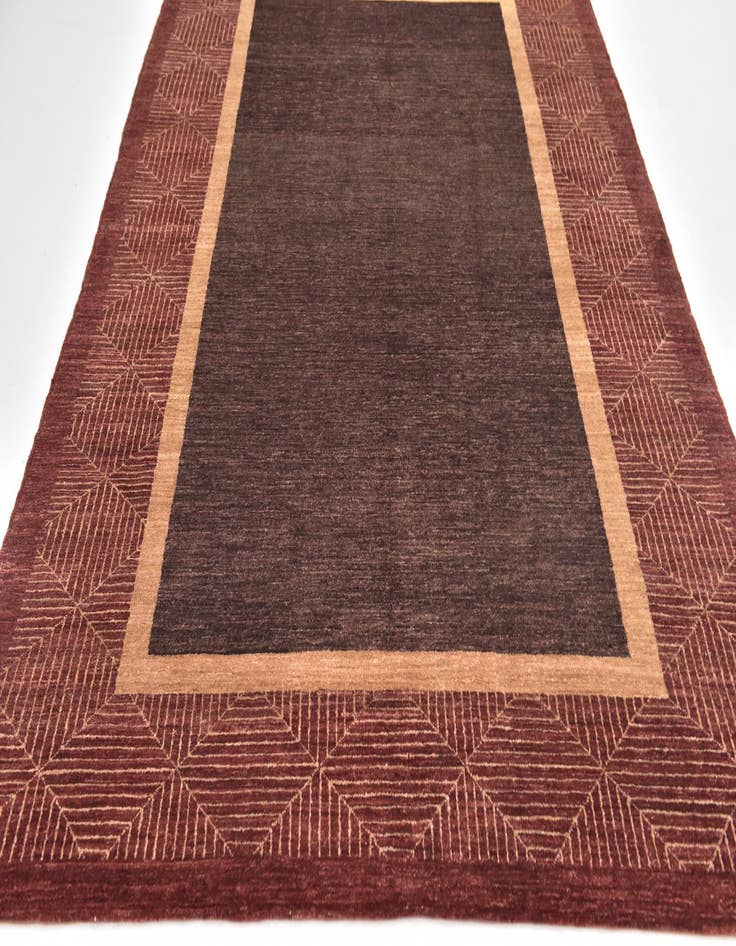 Detail image of  6' 2 x 9' 3  Hand Knotted Modern Ziegler Rug