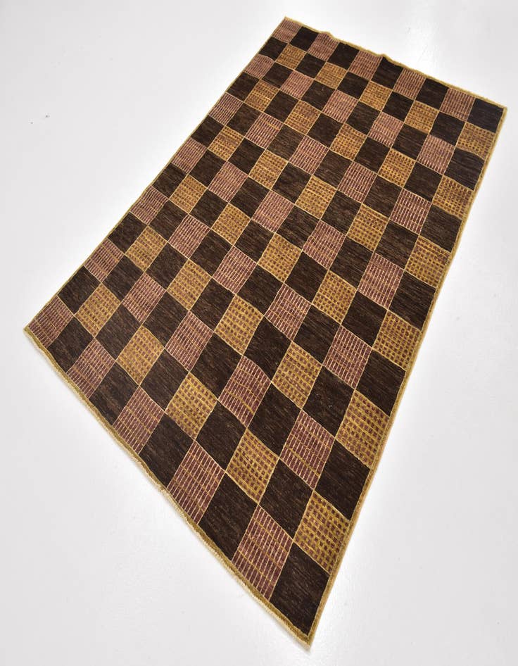 Detail image of  4' 8 x 6' 6  Hand Knotted Modern Ziegler Oriental Rug