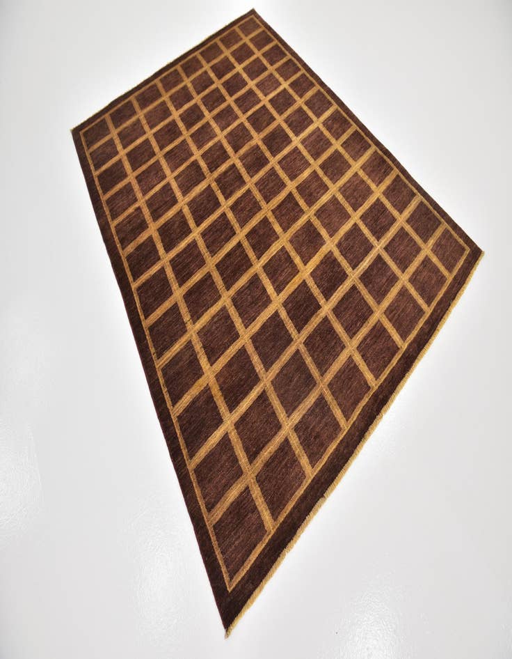 Detail image of  5' 4 x 7'  Hand Knotted Modern Ziegler Rug