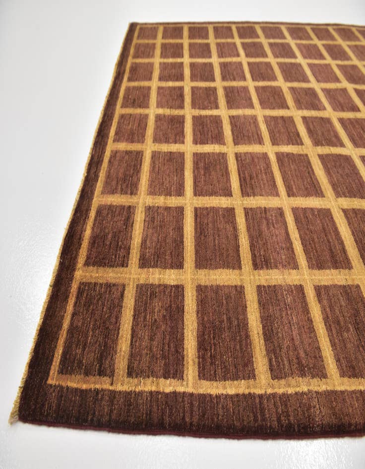 Detail image of  5' 4 x 7'  Hand Knotted Modern Ziegler Rug