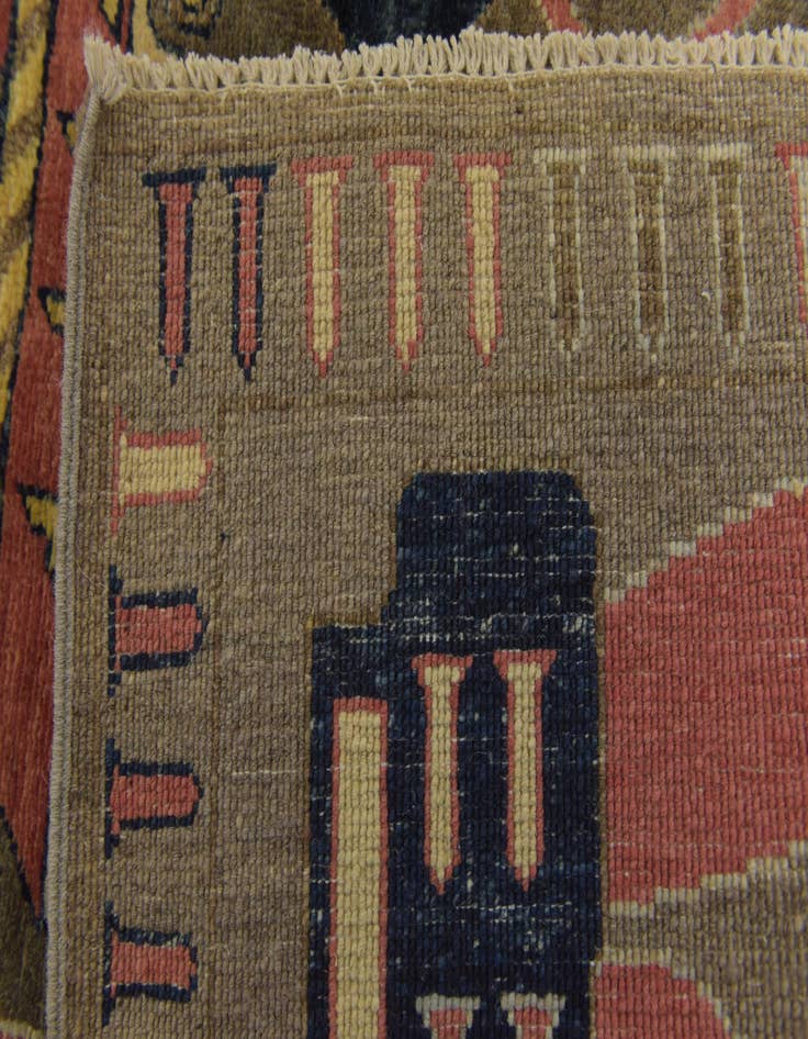 Detail image of  4' x 6'  Hand Knotted Modern Ziegler Rug