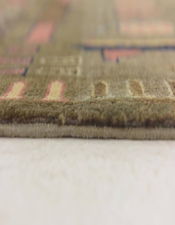 Detail image of  4' x 6'  Hand Knotted Modern Ziegler Rug