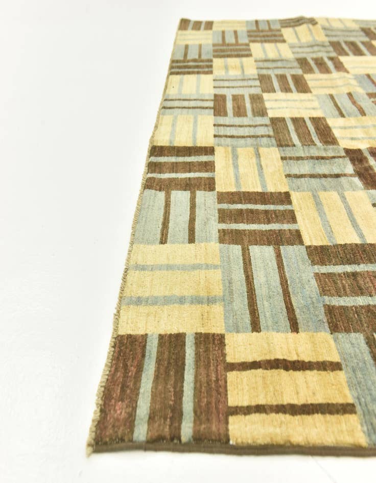 Detail image of  8' x 9' 7  Hand Knotted Modern Ziegler Rug