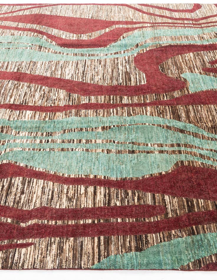 Detail image of  8' 2 x 9' 8  Hand Knotted Modern Ziegler Rug