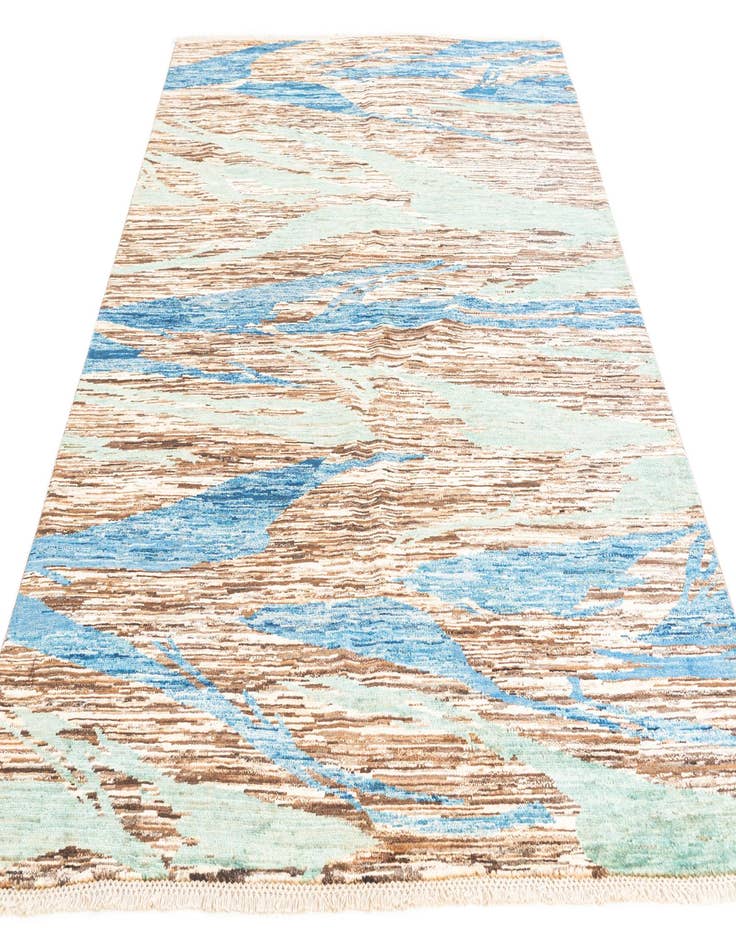 Detail image of  5' 11 x 7' 10  Hand Knotted Modern Ziegler Rug