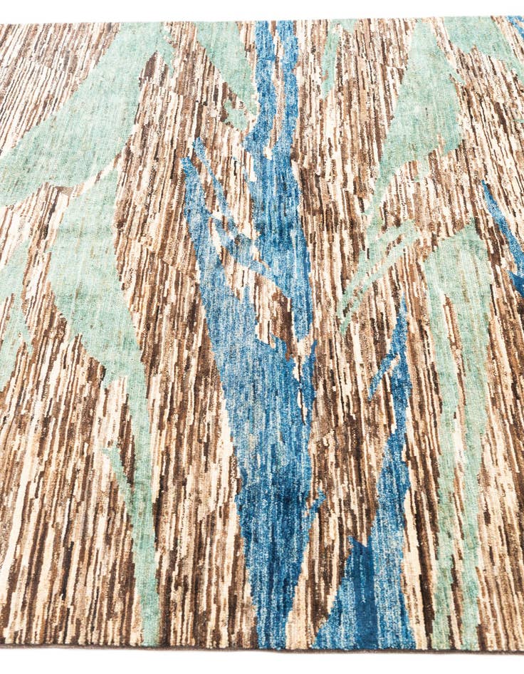 Detail image of  5' 11 x 7' 10  Hand Knotted Modern Ziegler Rug