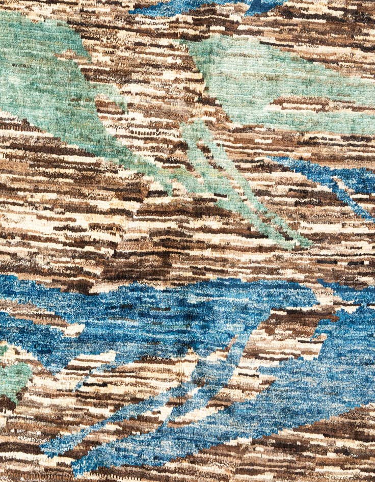 Detail image of  5' 11 x 7' 10  Hand Knotted Modern Ziegler Rug