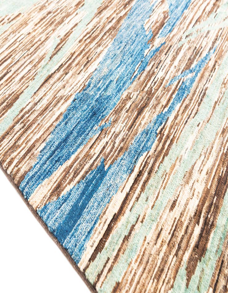 Detail image of  5' 11 x 7' 10  Hand Knotted Modern Ziegler Rug
