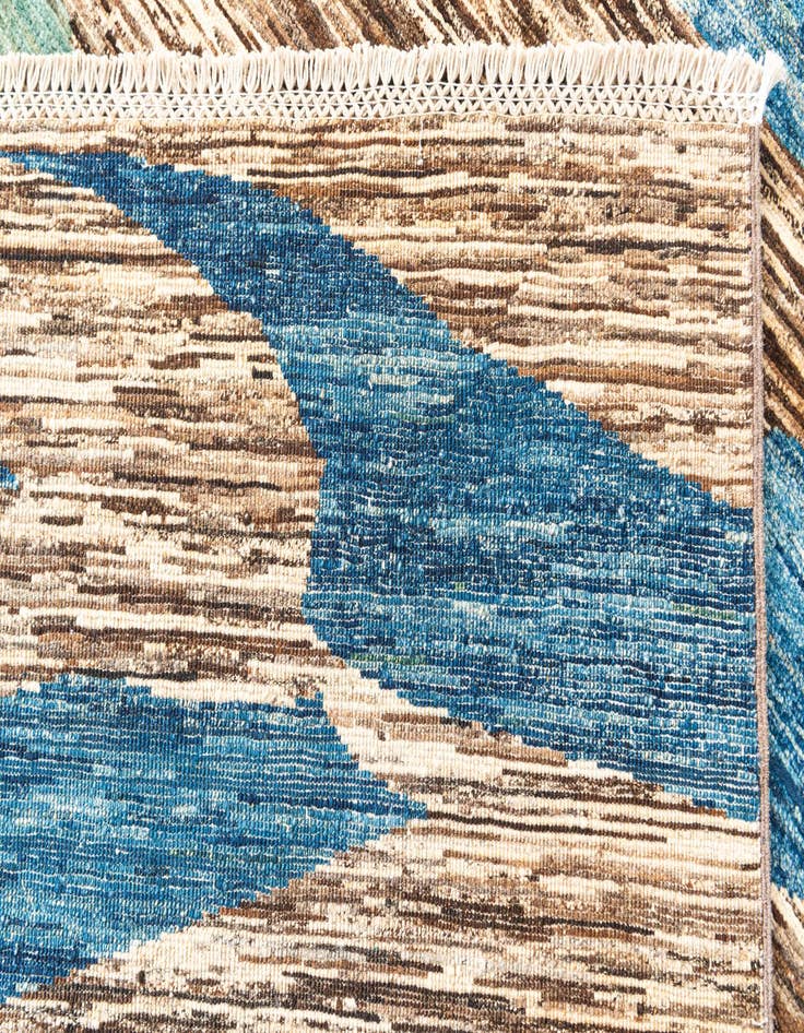 Detail image of  5' 11 x 7' 10  Hand Knotted Modern Ziegler Rug