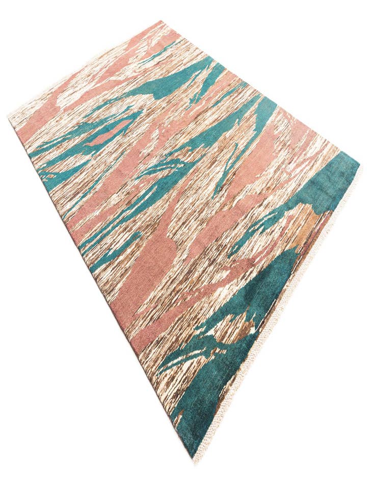 Detail image of  5' 9 x 7' 10  Hand Knotted Modern Ziegler Rug