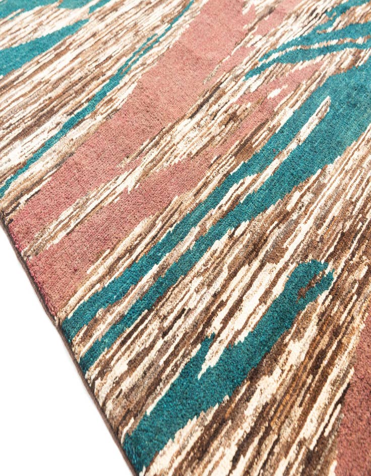 Detail image of  5' 9 x 7' 10  Hand Knotted Modern Ziegler Rug