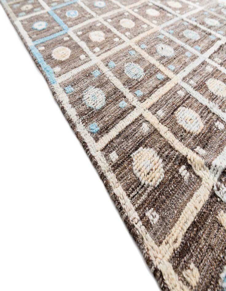 Detail image of  4' 1 x 6' 1  Hand Knotted Modern Ziegler Wool Rug