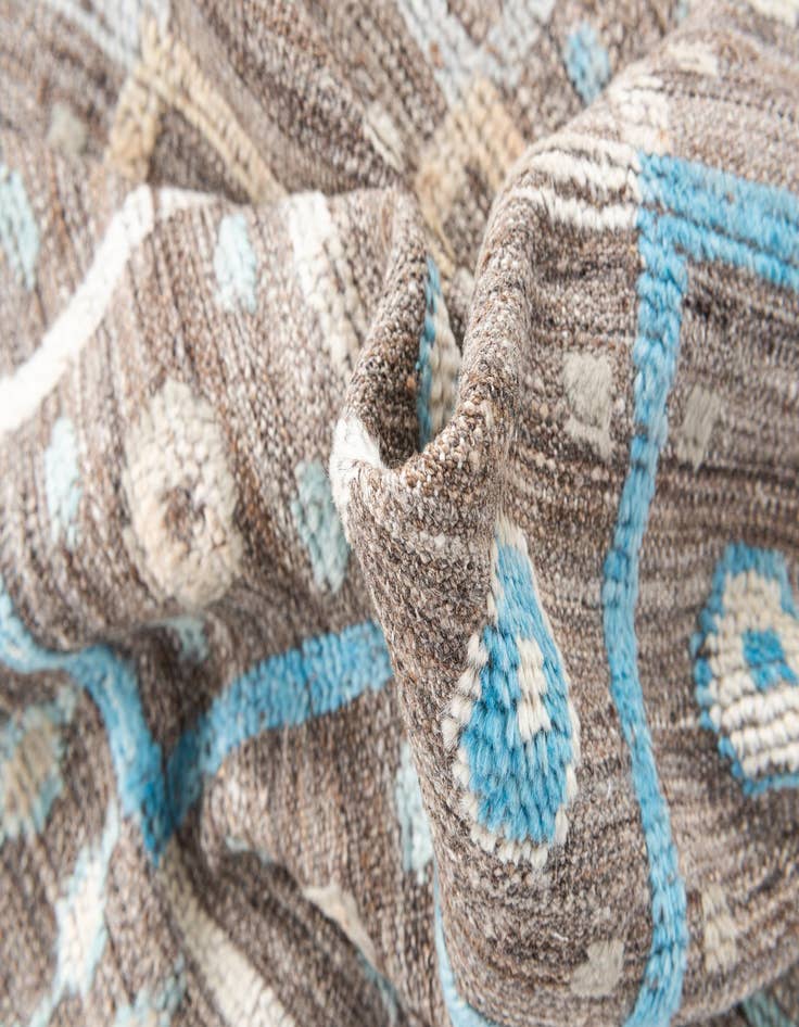 Detail image of  4' 1 x 6' 1  Hand Knotted Modern Ziegler Wool Rug