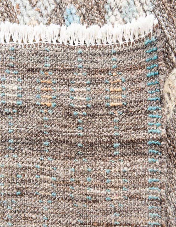 Detail image of  4' 1 x 6' 1  Hand Knotted Modern Ziegler Wool Rug