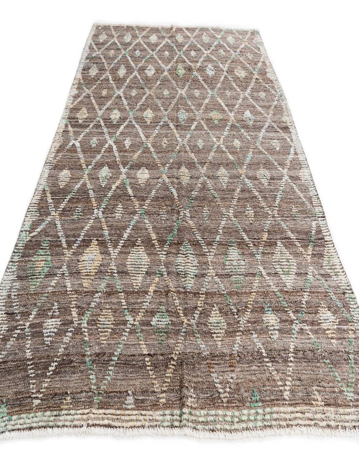 Detail image of  5' 8 x 8' 2  Hand Knotted Modern Ziegler Wool Rug