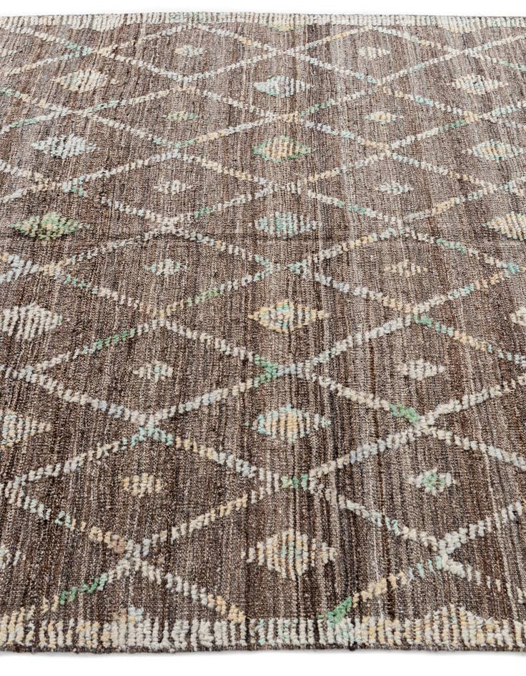 Detail image of  5' 8 x 8' 2  Hand Knotted Modern Ziegler Wool Rug