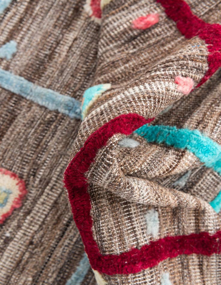 Detail image of  5' 6 x 8'  Hand Knotted Modern Ziegler Wool Rug