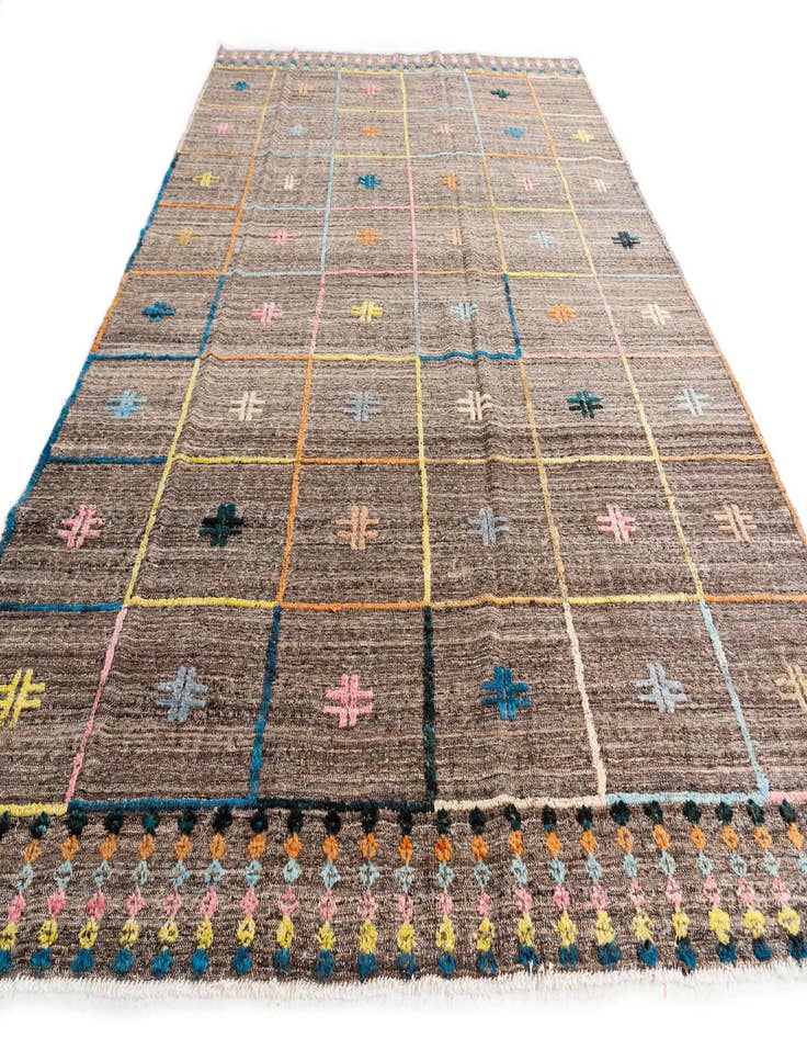 Detail image of  7' x 9' 5  Hand Knotted Modern Ziegler Wool Rug